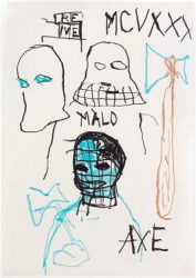 Jean-Michel Basquiat Drawing 1982